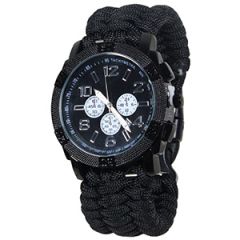 Black Army Paracord Watch