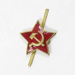 WW2 Soviet Red Star Cap Badge Thumbnail