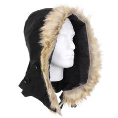 US M51 Parka Hood with Faux Fur - Black Thumbnail