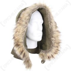 US M51 Parka Hood with Faux Fur - Olive Drab Main & Thumb