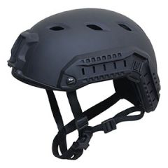 Black US Paratrooper Helmet with Rail Thumbnail