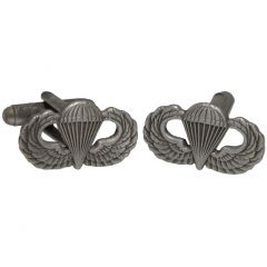 Pair of US parachute Wings Cuff Links facing front