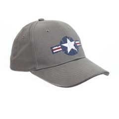 Grey USAF Baseball Cap Thumbnail