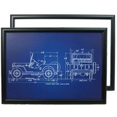 US Willys Jeep Framed Patent Print Thumbnail