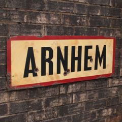 WW2 Arnhem Road Sign - Thumbnail