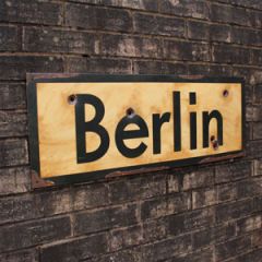 WW2 Berlin Road Sign - Thumbnail