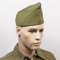 WW2 US PX Type Garrison Cap - No Piping Thumbnail