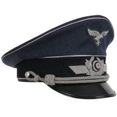 WW2 German Luftwaffe Officers Visor Cap by Erel