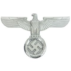 WW2 German Wall Eagle - Silver - Thumbnail