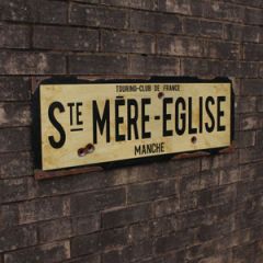 WW2 Ste Mere Eglise Road Sign - Thumbnail