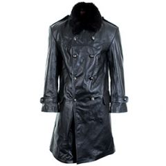 WW2 Russian Navy Officer Leather Coat Thumbnail