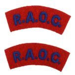 R.A.O.C. Shoulder Titles