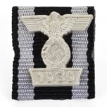 1914 Iron Cross 2nd Class Medal Ribbon with 1939 Spange