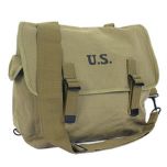 Stamped US M1936 Musette Bag and Strap - Olive Drab