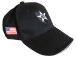 Black US 2nd Infantry Baseball Cap