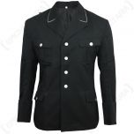 SS Officers Gabardine Wool Black Tunic