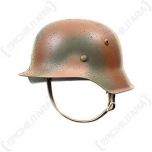 German M42 Helmet - Textured Normandy Camo Thumbnail