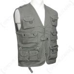 Hunting and Fishing Moleskin Vest - Olive 
