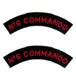 6 Commando Shoulder flashes