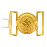 WW2 German Police Officer Gold Belt Buckle