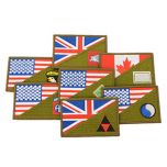 WW2 Themed Half Flag Military Patches