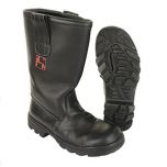 Original German Baltes Leather Firefighting Boots with Steel Toe Cap - Type 2