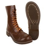 US WW2 Paratrooper Leather Boots by Rothco - Russet Brown