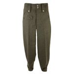 WW2 German M43 Field Grey Wool Trousers - Premium
