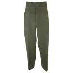 WW2 German M40 Field Grey Wool Trousers with Ring - Premium