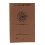 WW2 US War Department Identity Card
