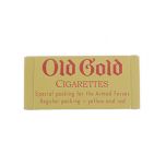 WW2 US Old Gold Cigarette Box Packs