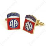 Pair of American 82nd Airborne Division Cufflinks facing left