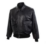 Black Leather US Pilots A2 Jacket - Repro Thumbnail