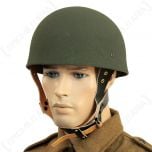 WW2 British Paratrooper Helmet Worn