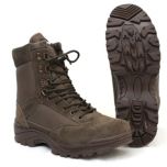Brown Tactical Army Boot with YKK Zipper - Thumbnail