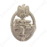 WW2 German Army Panzer Assault Badge Stamped - Silver