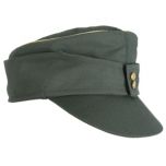 Deutsche M43 Feldmütze Gabardine – Offizier Mit Silberpaspel – Repro Neu