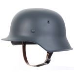 German M42 Helmet - Luftwaffe Blue Thumbnail