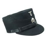 German SS Kepi - Black - Thumbnail