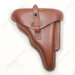 German WW2 DWM 1917 Luger Holster - Brown Leather 1