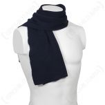 White mannequin wearing German Army Blue Wool Scarf