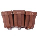 K98 Triple Ammo Pouch (Stitched, brown) Thumbnail
