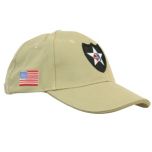 Khaki US 2nd Infantry Baseball Cap thumb