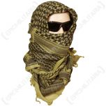 Shemagh Headscarf - Khaki and Black