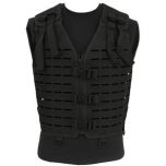 Laser Cut Tactical Vest - Black - Thumbnail