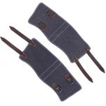 Luftwaffe Blue & Brown Leather Gaiters Thumbnail