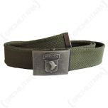 101st Airborne Trouser Belt - Olive Green