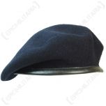 British Wool Beret - Navy Blue