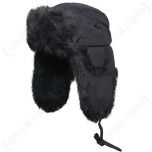 Fur and Black Canvas Hats