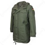 Olive German Army Parka with Liner